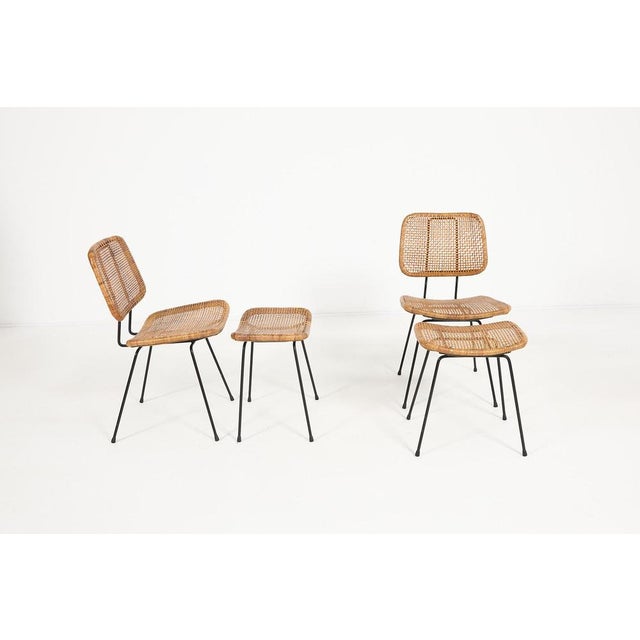 Chairs and Ottomans, Italy, 1960s, Set of 4 For Sale - Image 11 of 12