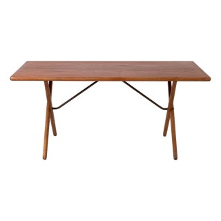 AT-303 Sawhorse Dining Table by Hans Wegner for Andreas Tuck, 1960s For Sale