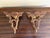Pair of Mid-Century Italian Rococo Giltwood Wall Shelves For Sale - Image 9 of 9