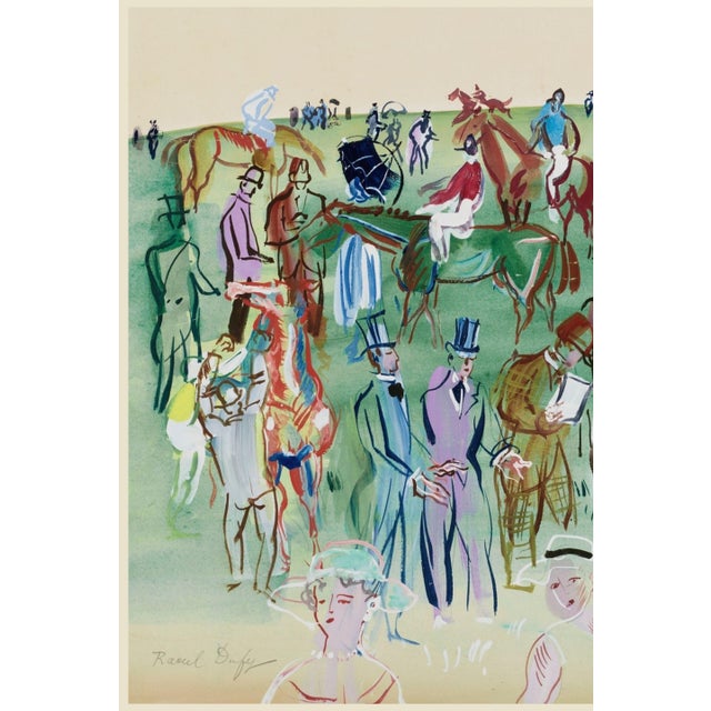 Not Yet Made - Made To Order La Pelouse Colorful Equestrian Fine Art Print by Raoul Dufy — 48" X 36" For Sale - Image 5 of 8