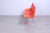 1970s Steel Chairs and Orange Plastic Session Stackable from Wesifa, Set of 3 For Sale - Image 5 of 16