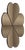 Lucky Brown Burnished Brass Single Coat Hook by Richard Hutten For Sale