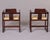 Wood Italian Mid Century Asian Style Armchairs - Set of Four For Sale - Image 7 of 12