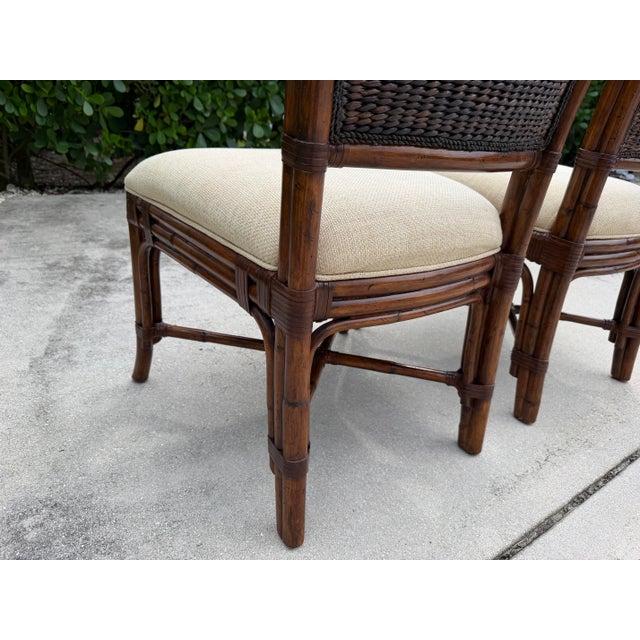 2010s Tommy Bahama Island Estate Dining Chairs, Set of 4 For Sale - Image 5 of 10