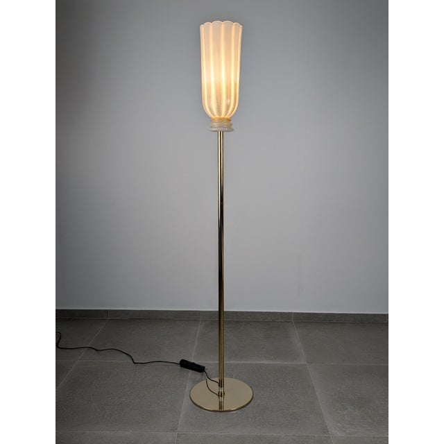 XII Apostoli Murano Glass Floor Lamp 24-KT Gold from Barovier and Toso, 2002 For Sale - Image 17 of 18