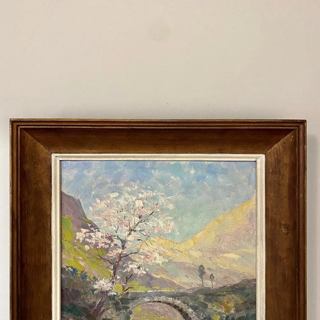 Antique Framed Oil Painting on Canvas by Dieudonne Jacobs (1887-1967) For Sale - Image 10 of 13