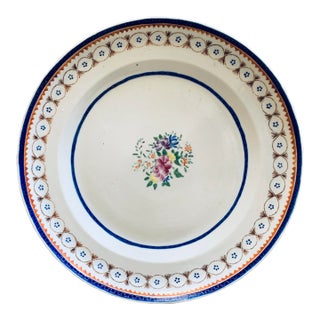 Chinese Export Porcelain Plate, Blue and White For Sale