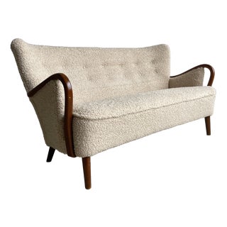 Mid-Century Modern Danish Sofa by Alfred Christensen for Slagelse Møbelværk, 1940s For Sale