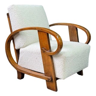 Art Deco Reclining Bentwood Armchair by Thonet, Circa 1920s For Sale