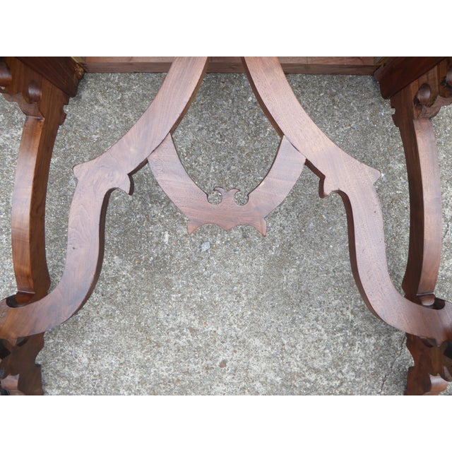 1960s Early Console in European Walnut / Spanish For Sale - Image 9 of 10