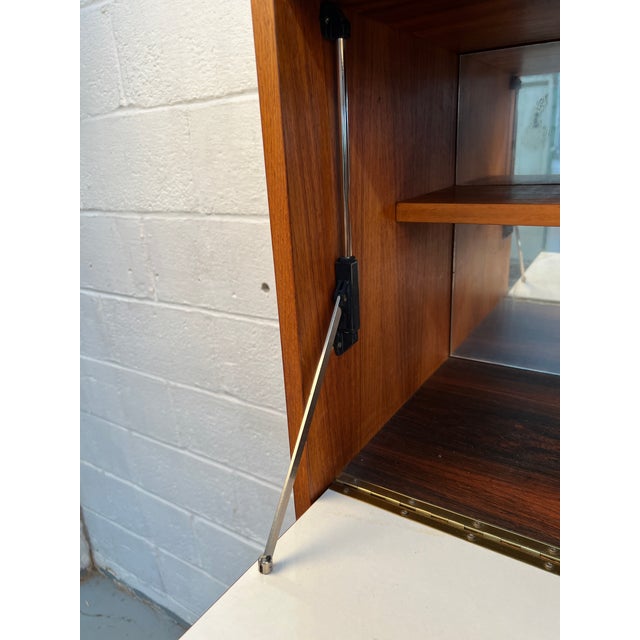 Vintage Danish Mid-Century Modern Rosewood Bar Cabinet For Sale - Image 15 of 16