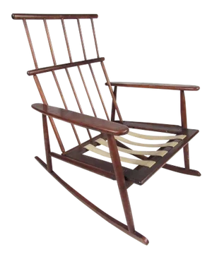 1970s Mid-Century Modern Rocking Chair
