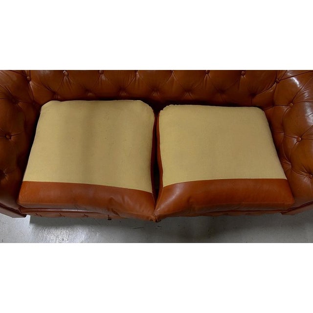 Late 19th Century Leather Chesterfield Sofa For Sale - Image 9 of 18