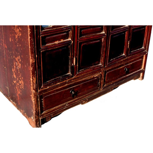 Brown Antique Mirrored Vanity Kang Chest For Sale - Image 8 of 12