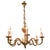 Large French Rococo Gilded Brass Six-Light Chandelier, 1960 For Sale - Image 6 of 6