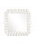 Contemporary Fleur Home Audubon Square Mirror in White Dove, 38x38 For Sale - Image 3 of 3