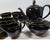 Black and Gold Mid Century Tea Set- Set of 15 For Sale - Image 9 of 9