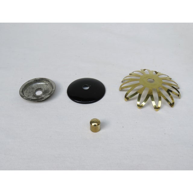 Black and White Italian Pendant Lamps, 1950s, Set of 2 For Sale - Image 16 of 18