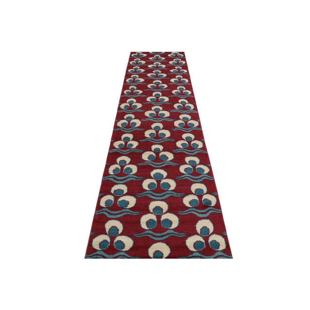 1950s Vintage Turkish Runner Rug in Red With Chintamani Patterns, From Rug & Kilim For Sale - Image 5 of 8