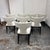 2020s Restoration Hardware Ligné Upholstered Fabric Dining Chairs, Set of Eight For Sale - Image 5 of 12
