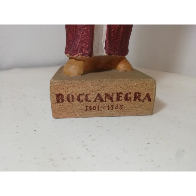Ceramic Boccanegra Sculpture by Umberto Piombino for Il Tondo / for Erg S.P.A., Italy, 1982 For Sale - Image 7 of 14