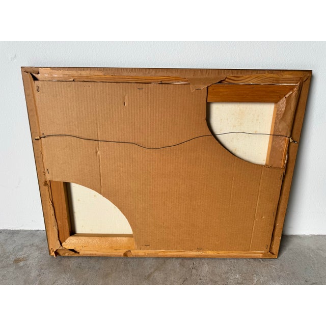 1970's Vintage Sister Still Life W/ Flowers on Vase Oil on Canvas Painting For Sale - Image 10 of 10