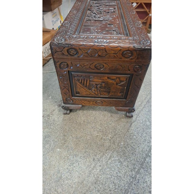 Period: 20th century Style: Asian Art Condition: Good Material: Solid wood Length: 89 cm Depth: 42 cm
