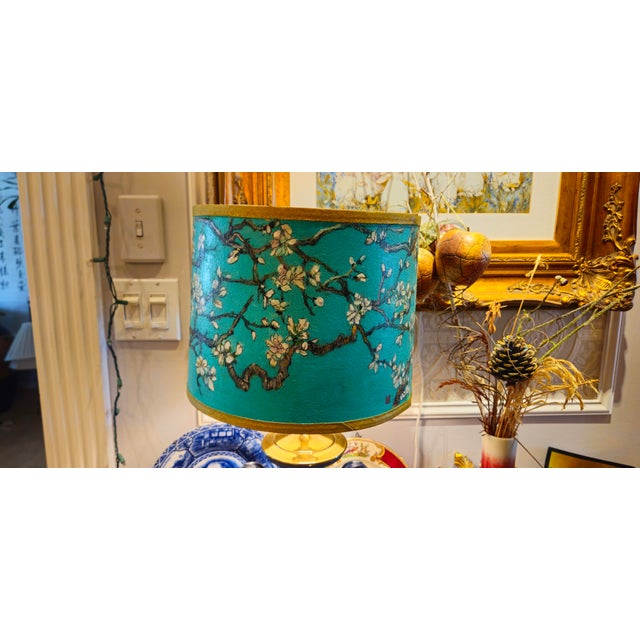 Paint Artist Handpaint Lamp Shade For Sale - Image 7 of 8