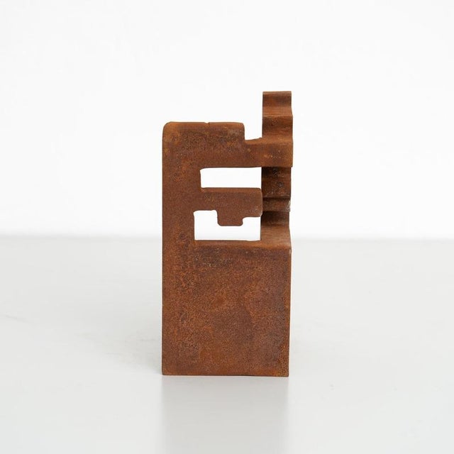 After Chillida, Abstract Sculpture, 1990s, Iron For Sale - Image 3 of 12