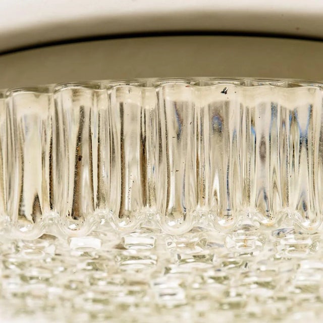 Glass Wall Light/ Flush Mount attributed to Motoko Isshi for Staff, 1970s For Sale - Image 3 of 12