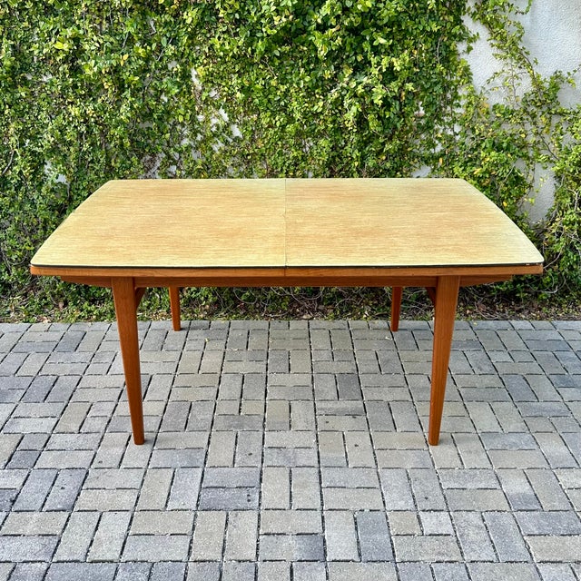 1980s Large Mid Century Danish Modern Teak Extension Dining Table For Sale - Image 12 of 12