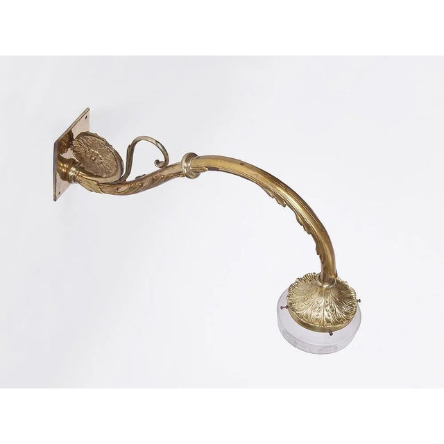 Large Fire-Gowned Wall Lamp, 1900s For Sale - Image 5 of 11