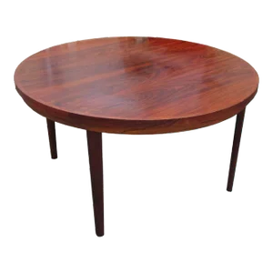 Danish Mid-Century Modern Rosewood Revolving Table