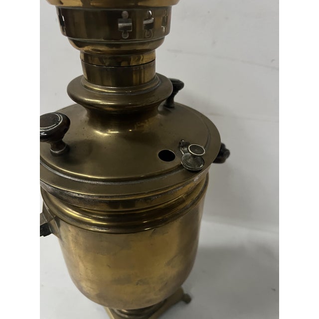 Antique Russian Samovar in Yellow Copper, 1800s For Sale - Image 11 of 12