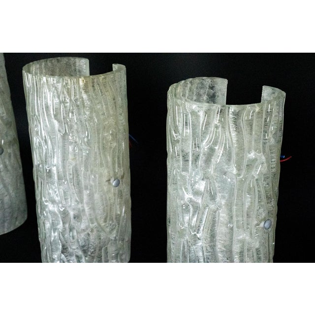 Murano Glass Sconces Horizontal or Vertical by Toni Zuccheri for Venini, 1960s, Set of 4 For Sale - Image 7 of 12
