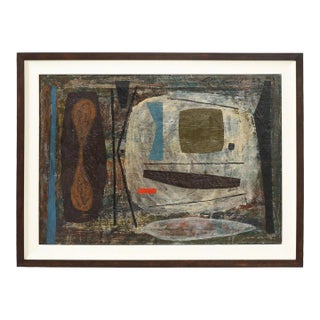 Untitled Abstract Composition Signed Joe Stefanelli For Sale