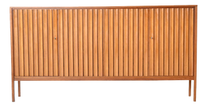 Symmetric Highboard in Walnut by Leo Bub for Bub Wertmöbel, Germany, 1960