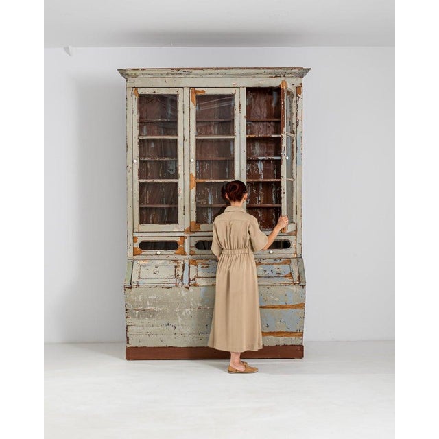 19th Century, Portuguese Wooden Vitrine For Sale - Image 4 of 13