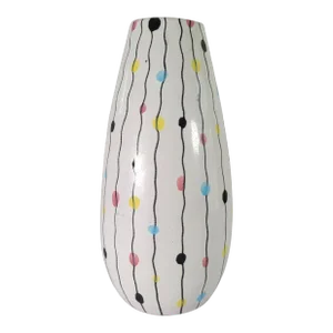 1960's Hand Painted Modernist Italian Vase for Raymor