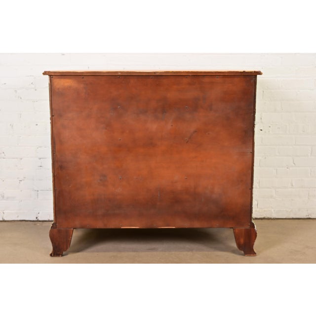 Kindel Furniture Georgian Hand-Painted Block Front Chest of Drawers For Sale - Image 14 of 15