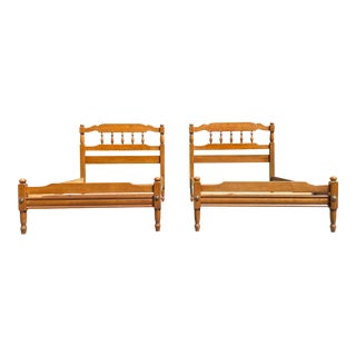 Maple Twin Beds- a Pair For Sale