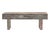 Farmhouse Indian Carved Front Rustic Teakwood Bench For Sale - Image 3 of 4