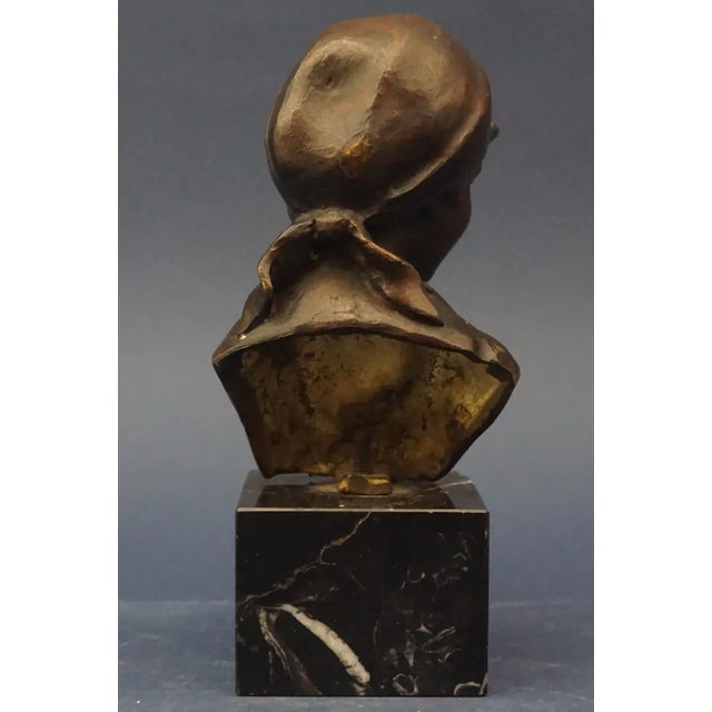 Bronze Bust of Contadinella by Giovanni De Martino, Naples, Italy, Late 1800s For Sale - Image 4 of 16