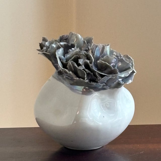 1976 Abstract Sylvia Hyman (1917-2012) Porcelain Sculpture For Sale - Image 10 of 12