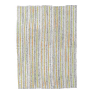 Vintage Decorative Hemp Kilim Rug - 4`11" X 6`11" For Sale