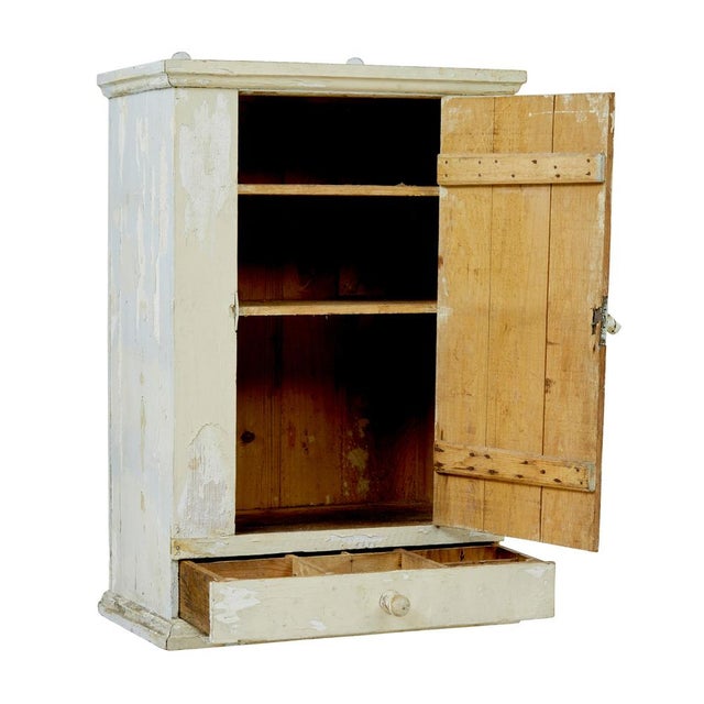 Scandinavian Pine Wall Cupboard, 1890s For Sale - Image 6 of 9