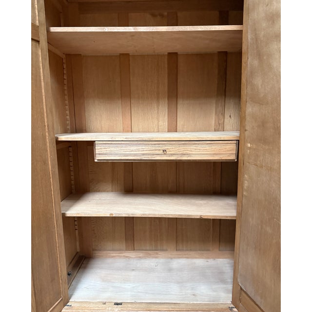 Art Deco Oak Wardrobe, 1940s For Sale - Image 4 of 18