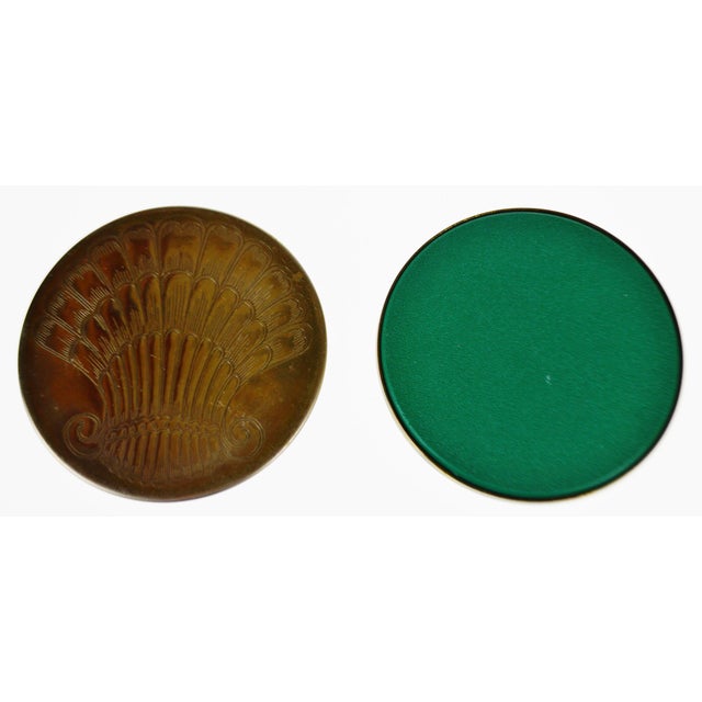 Vintage Silver Plate Coaster Set With Matching Holder Set of 5 Chairish