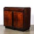 Art Deco Machine Age Waterfall Front Book-Matched Walnut & Black Lacquer Cabinet For Sale - Image 4 of 18