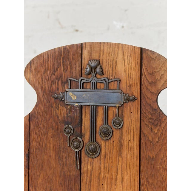 Rare Antique Arts and Crafts Style Oak Secretary Bookcase For Sale In Los Angeles - Image 6 of 12